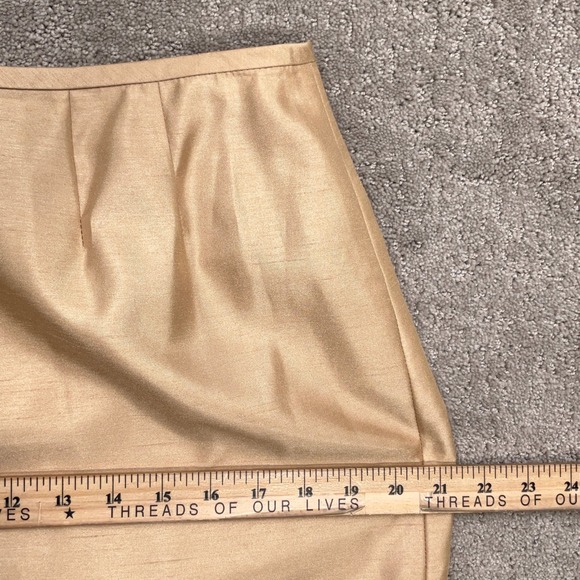 Jones Wear Skirt Suit Women 12 Gold Shimmer Button Party Formal Wedding‎ Church - Picture 13 of 16